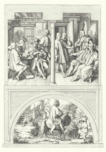 Sceny z życia Marcina Lutra (grafika) autorstwa Gustav Ferdinand Leopold Konig