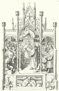Sceny z życia Marcina Lutra (grafika) autorstwa Gustav Ferdinand Leopold Konig