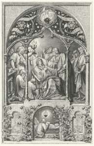 Śmierć Marcina Lutra (rycina) autorstwa Gustav Ferdinand Leopold Konig