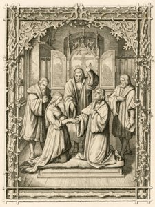 Ślub Marcina Lutra i Katarzyny von Bora (Catherine de Bore autorstwa Gustav Ferdinand Leopold Konig