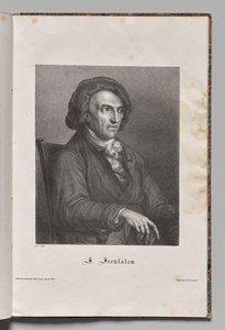 Znani niemieccy autorzy: Portret Johanna Friedricha Wilhelma Jerozolima autorstwa Gustav Karl Friedrich Luderitz