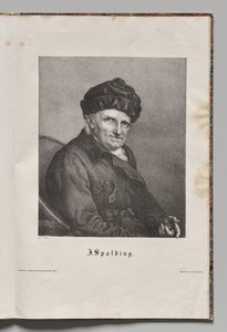 Znani niemieccy autorzy: Portret Johanna Joachima Spaldinga autorstwa Gustav Karl Friedrich Luderitz