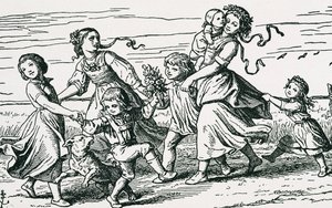 Ilustracja „Hochland” autorstwa Paula Hakenholza (rycina) autorstwa Gustav Karl Ludwig Richter Richter