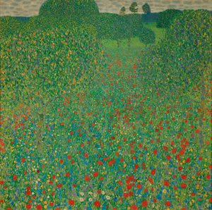 Pole maków autorstwa Gustav Klimt
