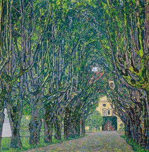 Aleja w parku Kammer Castle, 1912