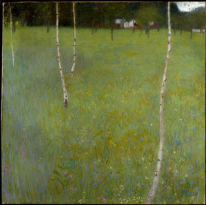 Gospodarstwo z Brzozami (Młode Brzozy) autorstwa Gustav Klimt