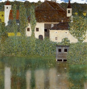Zamek nad jeziorem Atter, Zamek Unterrach nad jeziorem Attersee 1908 autorstwa Gustav Klimt