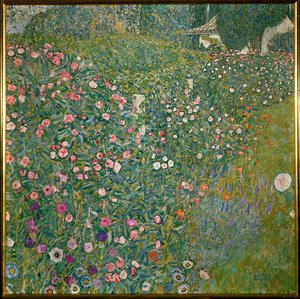 Włoski krajobraz ogrodowy autorstwa Gustav Klimt