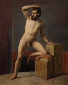 Mężczyzna nago autorstwa Gustav Klimt