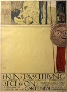 Plakat na I wystawę Secesji” (ocenzurowany)