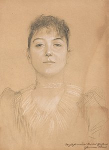 Portret kobiety, ok. 1890-1891 autorstwa Gustav Klimt