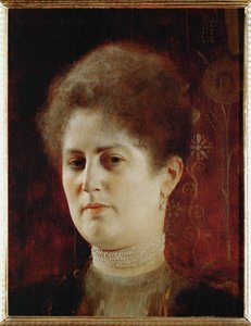 Portret damy, ok. 1894 (olej na drewnie) autorstwa Gustav Klimt