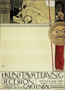 Plakat do pierwszej wystawy sztuki secesyjnego ruchu artystycznego, 1898