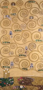 Szkice do Fryzu dla Palais Stoclet w Brukseli, Belgia (akwarela i ołówek na papierze) autorstwa Gustav Klimt