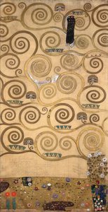 Szkice do Fryzu dla Palais Stoclet w Brukseli, Belgia (akwarela i ołówek na papierze) autorstwa Gustav Klimt