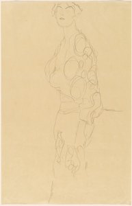 Stojąca kobieta autorstwa Gustav Klimt