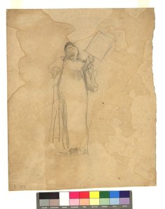 Stehende Frauengestalt autorstwa Gustav Klimt