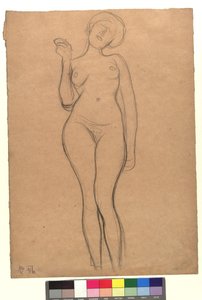 Stehender weiblicher Akt autorstwa Gustav Klimt
