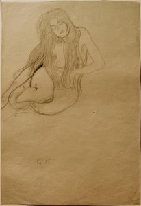 Studium zmysłowości" we fryzie Beethovena autorstwa Gustav Klimt
