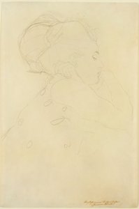Studium do "Panny młodej", ok. 1917-18 (ołówek na papierze) autorstwa Gustav Klimt