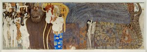 "Fryz Beethovena", szczegół autorstwa Gustav Klimt