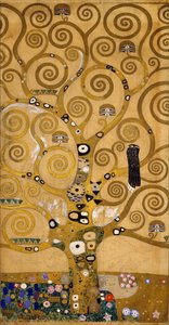 Drzewo życia (Stoclet Frieze) po lewej stronie, ok. 1905-09 (tempera i akwarela) autorstwa Gustav Klimt