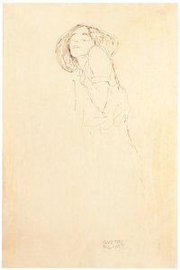 Kobieta od lewej autorstwa Gustav Klimt