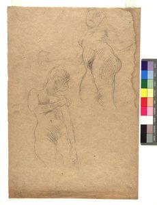 Zwei Studien weiblicher Akte autorstwa Gustav Klimt