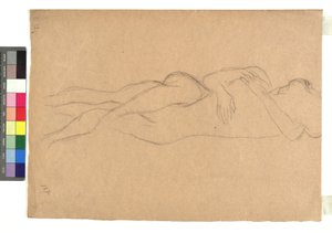 Zwei liegende Akte in Umarmung autorstwa Gustav Klimt