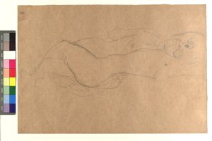 Zwei liegende weibliche Akte autorstwa Gustav Klimt