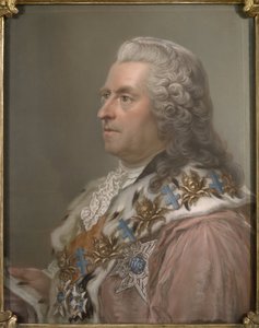 Portret hrabiego Carla Gustafa Tessina (1695-1770), autorstwa Lundberga, Gustafa (1695-1786). Pastel na papierze autorstwa Gustav Lundberg