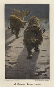 On the Raid (kolorowy grawerunek) autorstwa Gustav Wertheimer