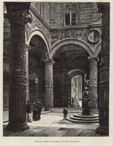 Włochy - Dziedziniec Palazzo Vecchio, Florencja