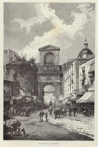 Porta Capuana w Neapolu autorstwa Gustave Bauernfeind