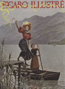 Nad jeziorem Bourget. Okładka Le Figaro Illustre, wrzesień 1895