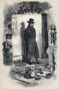 Javert, ilustracja do powieści „Les Miserables”” de Victora Hugo