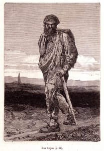Jean Valjean - w „Les Misérables” Victora Hugo, il. przez Briona, wyd. Hetzel i Lacroix