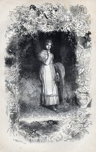 Portret zakochanej Fantine autorstwa Tolomyesa - Ilustracja Gustave