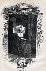 Portret siostry Simplice - ilustracja Gustave
