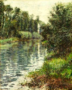 Mała gałąź Sekwany, Argenteuil, 1888-90 autorstwa Gustave Caillebotte