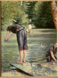 Kąpiących się. Obraz Gustave Caillebotte (1848-1894) autorstwa Gustave Caillebotte