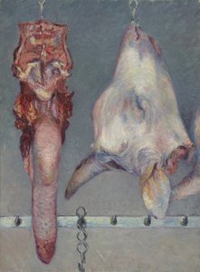 Głowa cielęcia i język wołu, c.1882 autorstwa Gustave Caillebotte