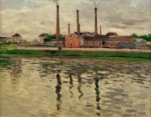 Fabryki w Argenteuil autorstwa Gustave Caillebotte