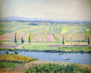 Francuski:  La Plaine de Gennevilliers Równina Gennevilliers ze wzgórz Argenteuil autorstwa Gustave Caillebotte