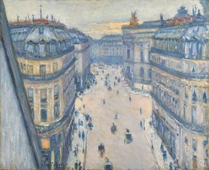 Ulica Halévy, widok z siódmego piętra autorstwa Gustave Caillebotte