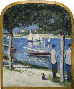 Berge du Petit Gennevilliers i Sekwana, 1890. autorstwa Gustave Caillebotte