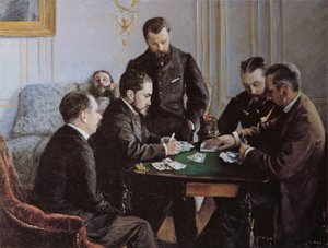 Partia Besigue, ok. 1881 r. autorstwa Gustave Caillebotte