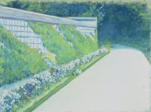 Ściana ogrodu warzywnego, Yerres autorstwa Gustave Caillebotte