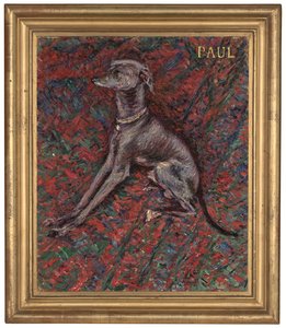 Pies "Paul", ok. 1886 (olej na płótnie) autorstwa Gustave Caillebotte