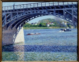 Obraz mostu Argenteuil autorstwa Gustave